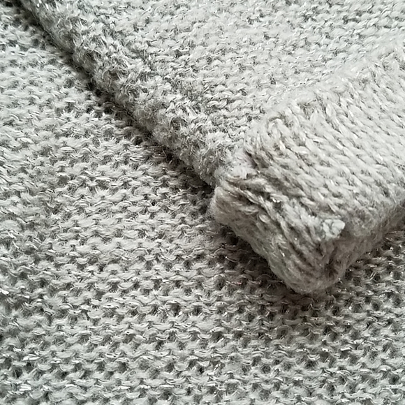 Sparkly Lurex pale-pale gray sweater - Picture 2 of 5
